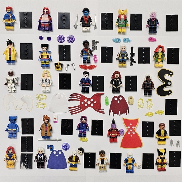 Lot of 26 Lego Compatible Marvel Super Heroes X-Men 97 Wave 1,  Minifigures
